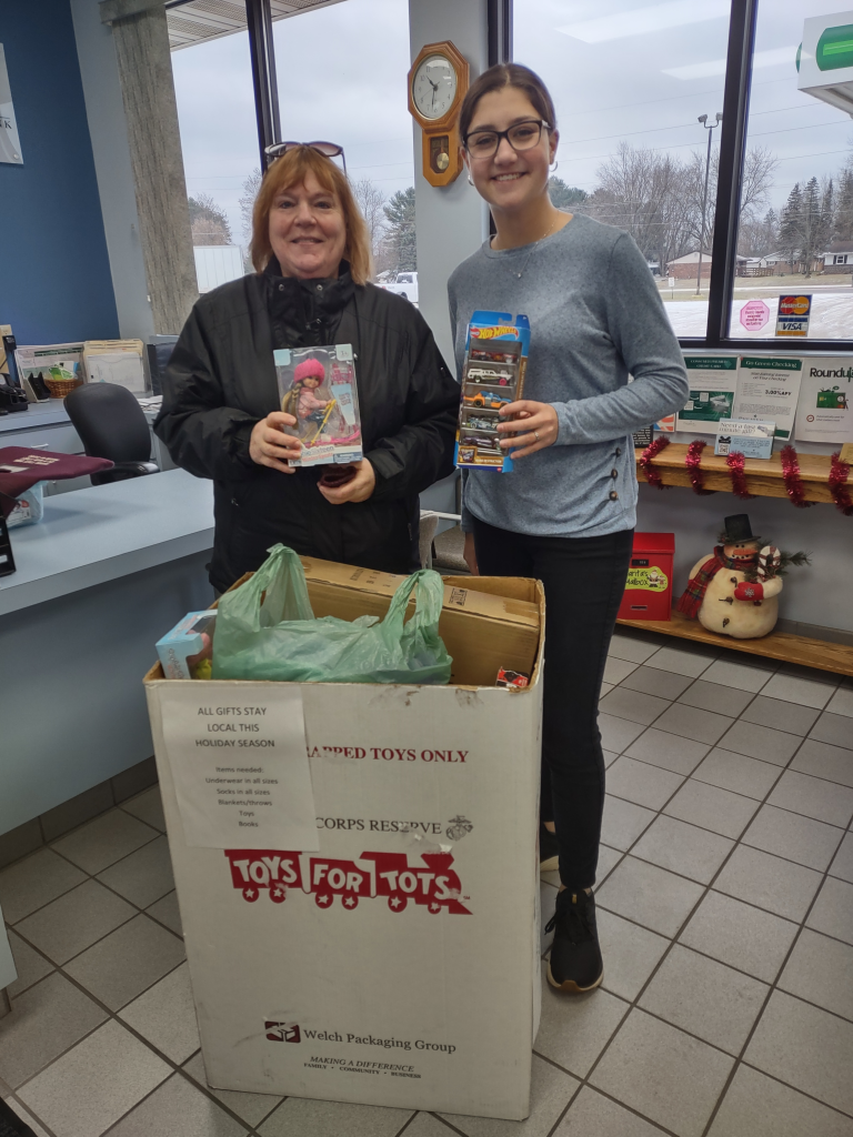Tigerton Branch Toy for Tots Donation