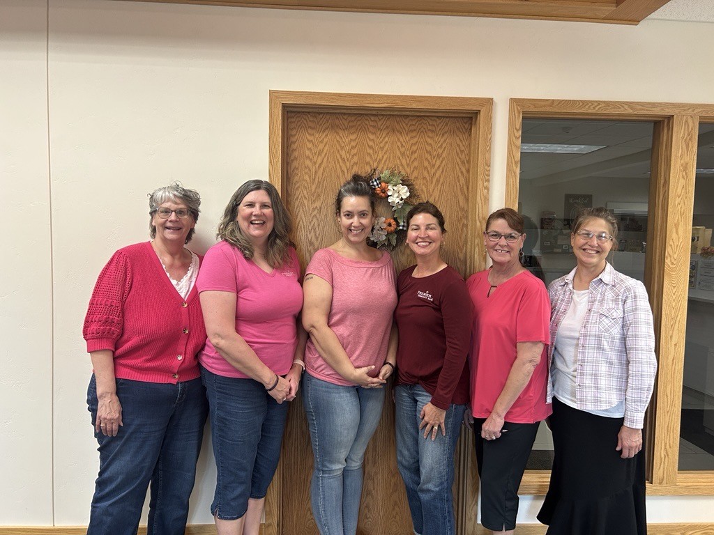 Wearing pink for Breast Cancer Awareness