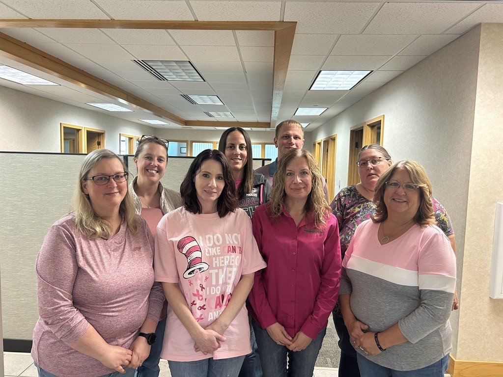 Wearing pink for Breast Cancer Awareness