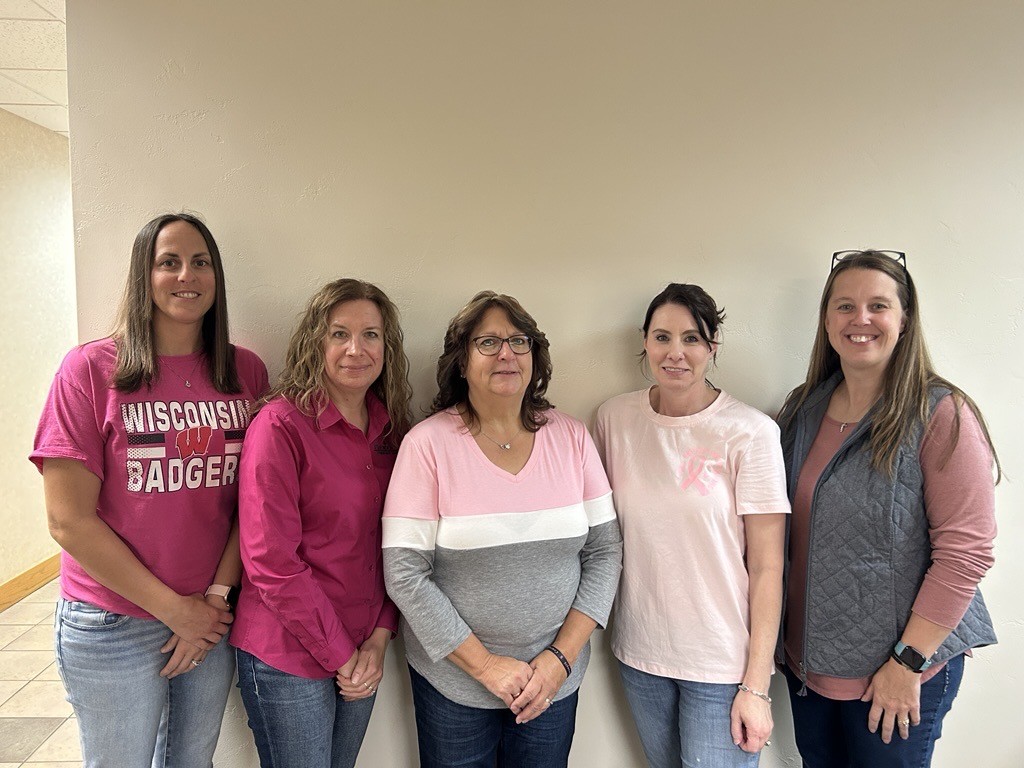 Wearing pink for Breast Cancer Awareness