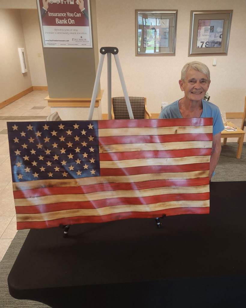 Sally Rybicki, Pulaski 250th Wooden Flag Winner