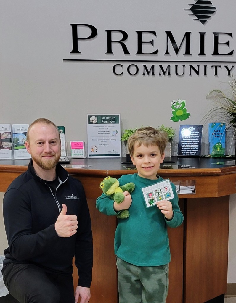 A new plush frog owner from our Kid&#039;s Premier Pad