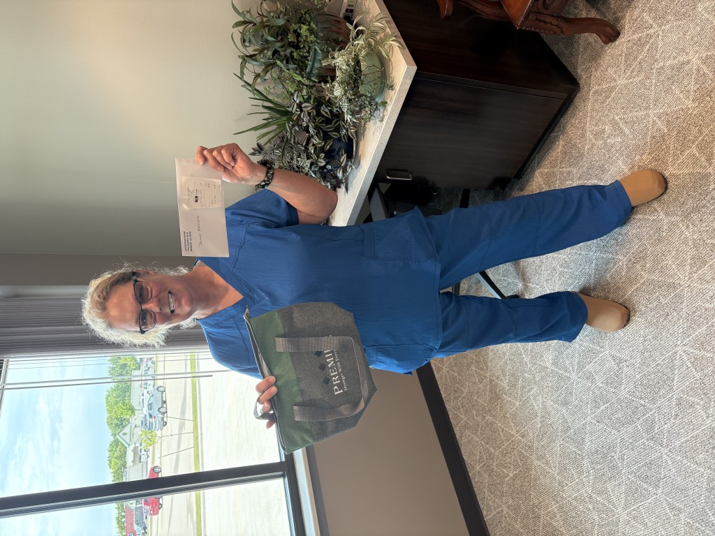 Jean Pergrande, Winneconne 85th Anniversary Monthly Drawing Winner