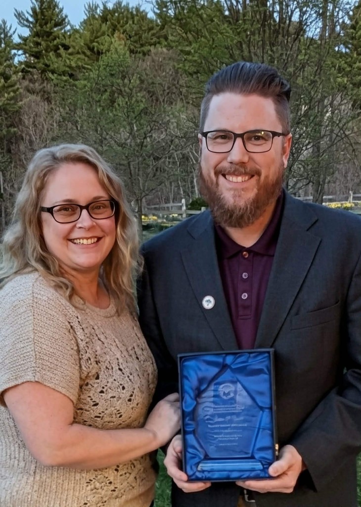 Josh Webb, Branch Manager, was selected as a 2026 WAEOPP TRIO Achiever Award recipient pictured with his wife