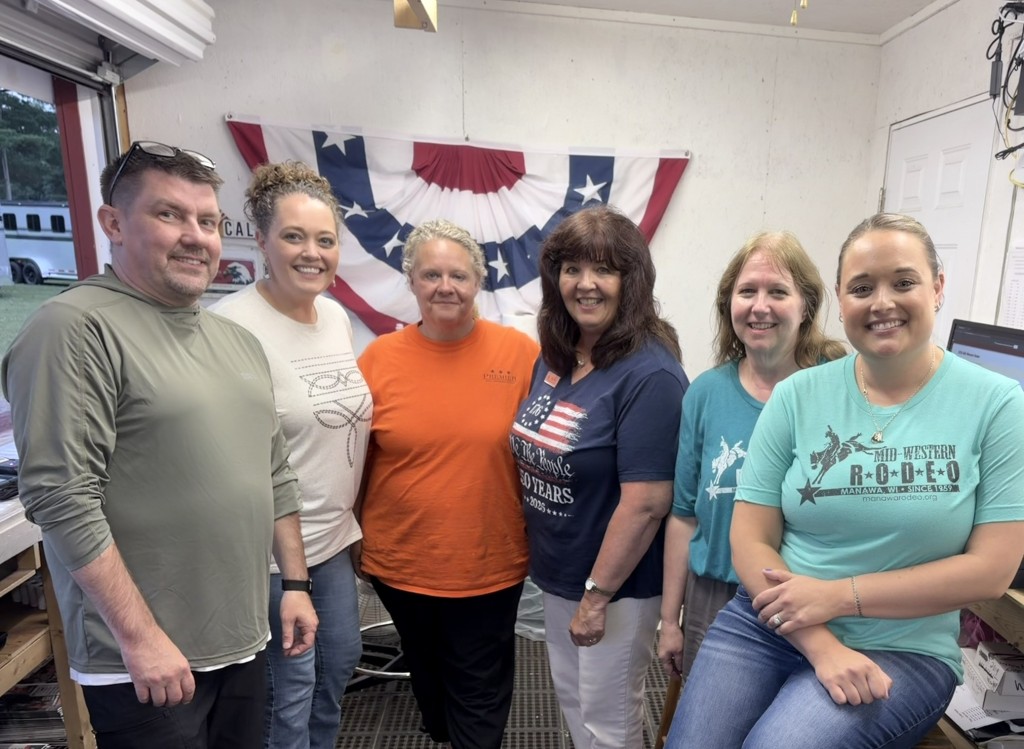 Our team volunteering at the Manawa Mid-Western Rodeo