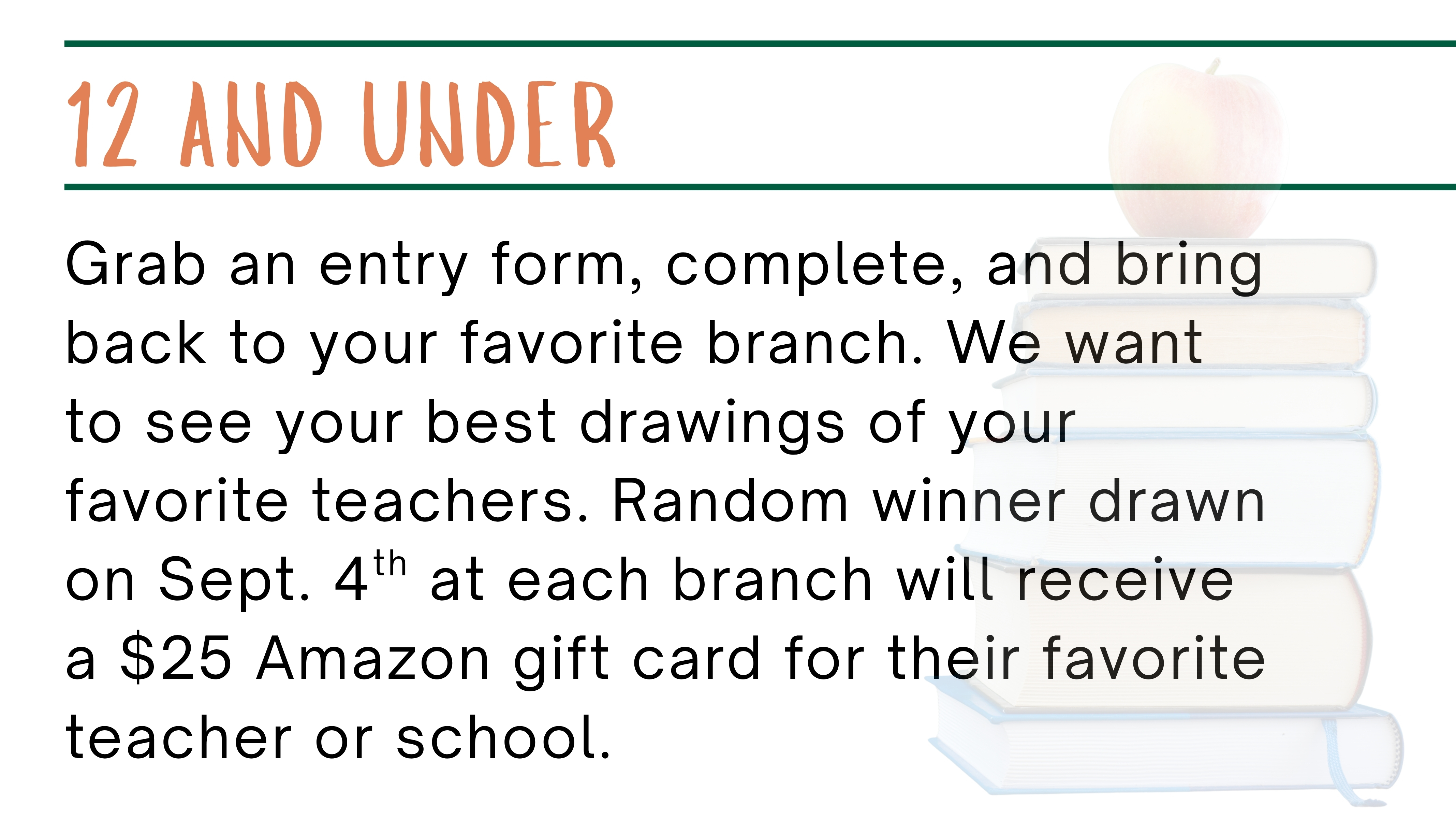 12 and under contest