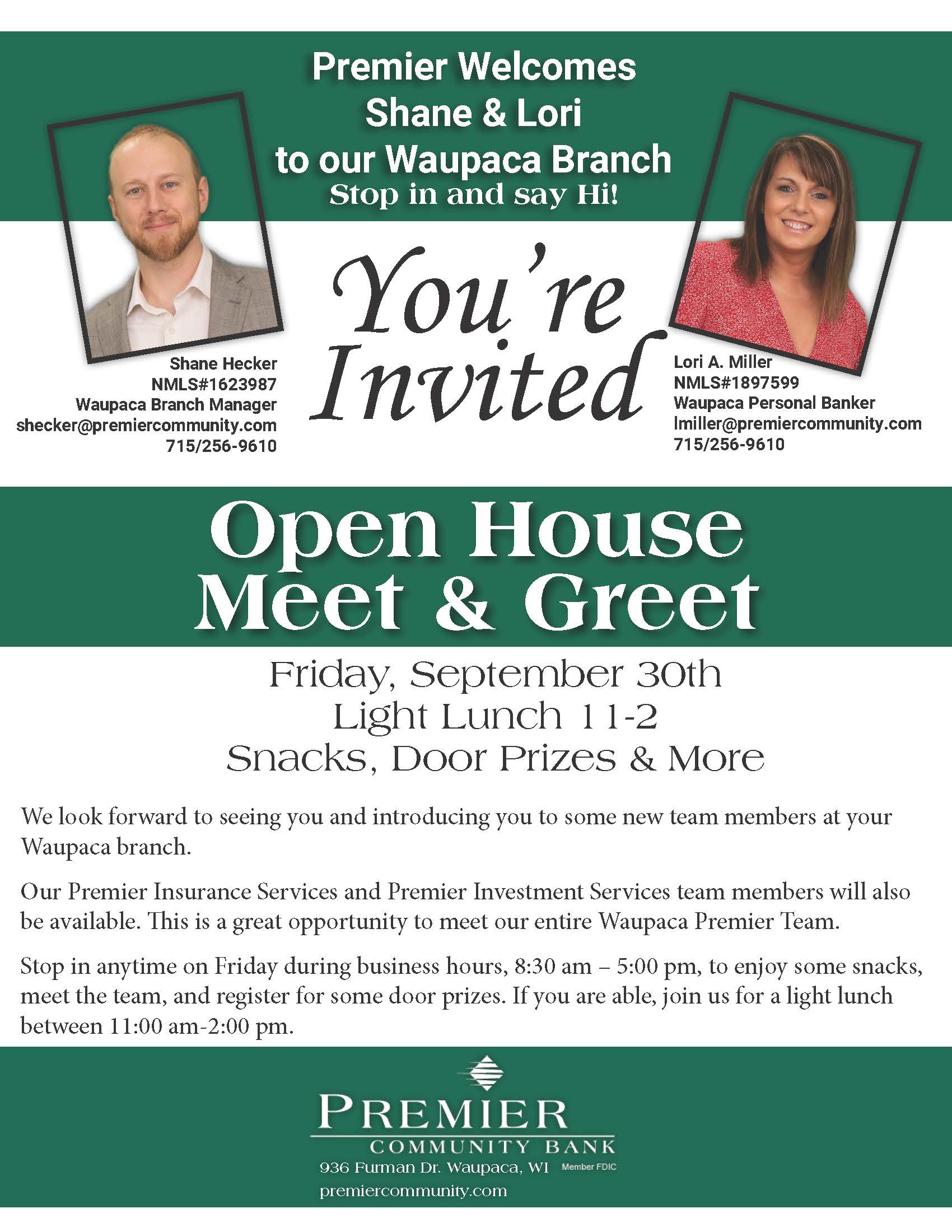 Waupaca Open House