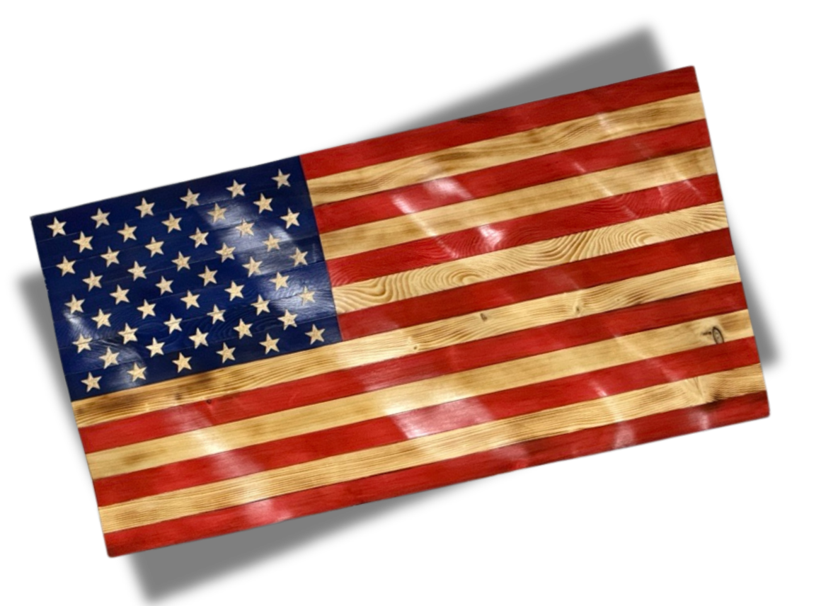 American Wooden Flag